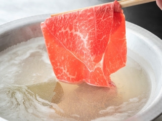 【お肉2倍！前沢牛しゃぶしゃぶ×前沢牛握り×季節の釜飯】■ボリュームUP■大好評！お腹大満足プラン＜会員登録するといつでも5%お得＞